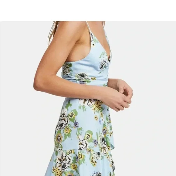free people happy heart mini dress Free People Happy Heart Mini Ruched Dress NEW Size Small Black Floral